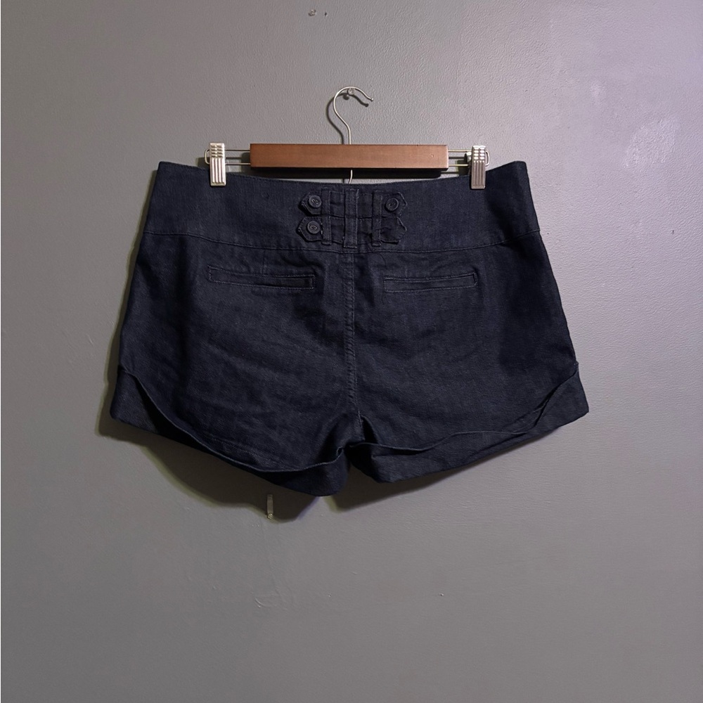 Boom Boom Jeans dark wash cuffed Jean Shorts size 15 - Picture 4 of 8
